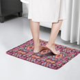thumbnail image 4 of Colorful Tribal Pattern Flannel Non Slip Door Rugs,Washable Door Mats Indoor,Decorative Door Mats,Dirt-Resistant and Absorbent Doormat for Entrance,Bedroom,Kitchen,Bathroom,23.5x16in(60x40cm), 4 of 5