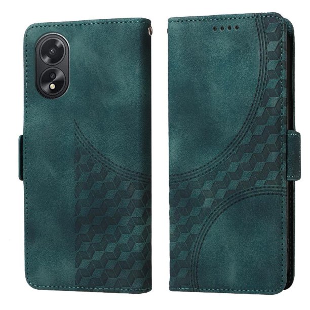 Funda GANGXUN para OPPO A18 4G con diseño acolchado elegante, cuero PU, protección total y ajuste preciso