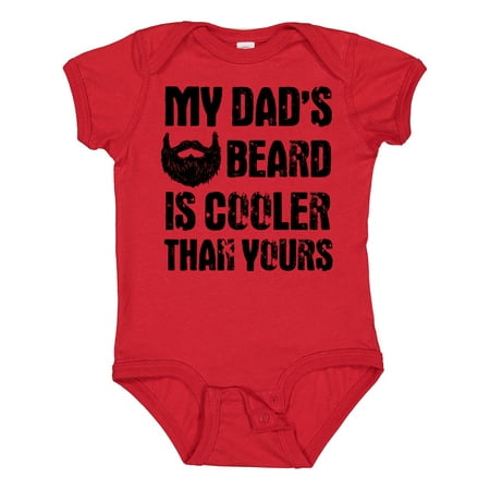 

Inktastic My Dad s Beard is Cooler Than Yours Gift Baby Boy Bodysuit
