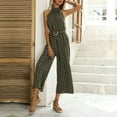 thumbnail image 3 of Oplxuo Women's Summer Halter Ploka Dots Jumpsuits, Dressy Casual Sleeveless Wide Leg Rompers One Piece Vacation Outfits, 3 of 5
