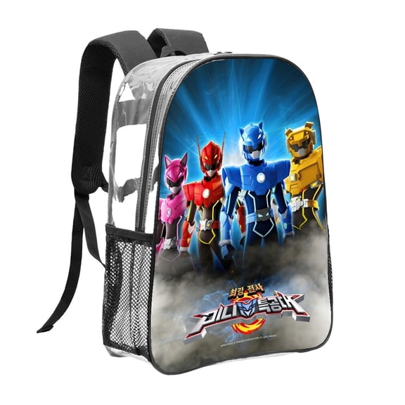 Miniforce Pattern Transparent Backpack Lightweight And fashionable Showcasing Personality And Leading The Trend
