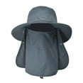 thumbnail image 2 of UV Protection Wide Brim Sun Hat with Neck Flap for Outdoor Activities, 2 of 22
