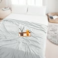 thumbnail image 4 of Deconovo Fleece King Size Blankets for Bed - Bed Blanket King Size Soft Lightweight Plush Cozy Fuzzy Luxury Microfiber, 90x108 inches, Grey, 4 of 6