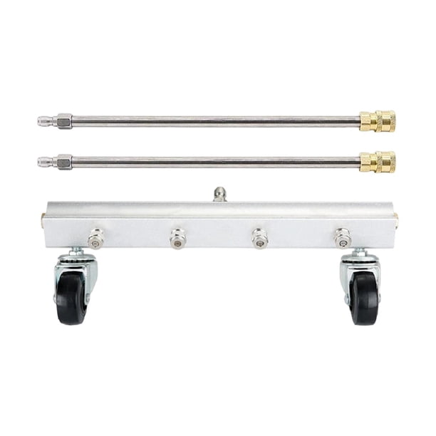Limpiador de bajos con hidrolavadora y 2 varillas de extensión para lavado de bajos de autos 2 varillas rectas