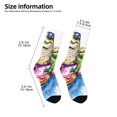 thumbnail image 2 of Rocae Alligator Donut Pool Float for Girls Boys Crew Socks,Children's Socks, Kids Socks, Toddler Socks: Daily Wear with Kids School Uniform, 2 of 5