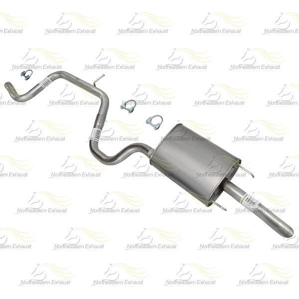 Northeastern Exhaust Intermediate Pipe and Muffler Fits 2003-2005 Chevrolet Impala 3.4L & 3.8L - Direct Fit | Stainless Steel System Kit