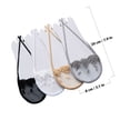 thumbnail image 2 of Milisten 4Pares Calcetines Invisibles Con Encaje Bordado Para Mujer Material Transpirable, 2 of 8