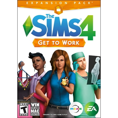 The SIMS 4: Get to Work Expansion Pack, Electronic Arts, PC, (Best Sims 4 Expansion Packs)