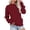 #007-Wine, variant on Warop Womens Mock Neck Sweatshirts Oversized Long Sleeved Pullover Tops Casual Loose Fall Fashion Outfits