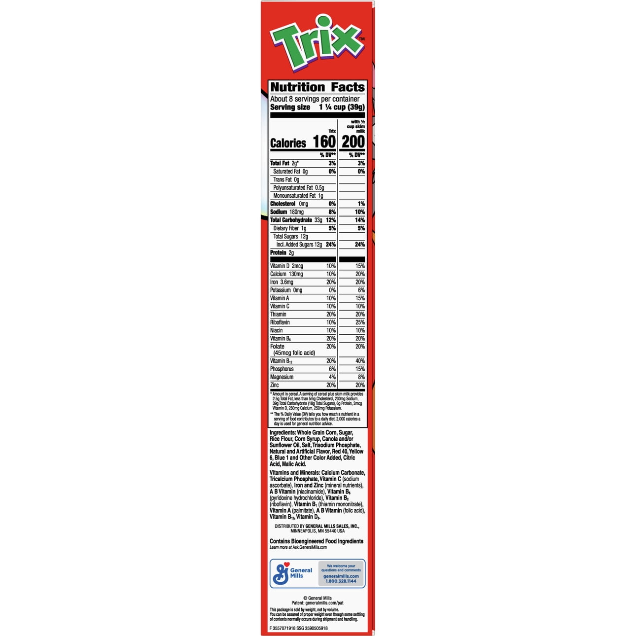Buy Trix, Cereal, Fruit Flavored Corn Puffs, 10.7 oz Online ...
