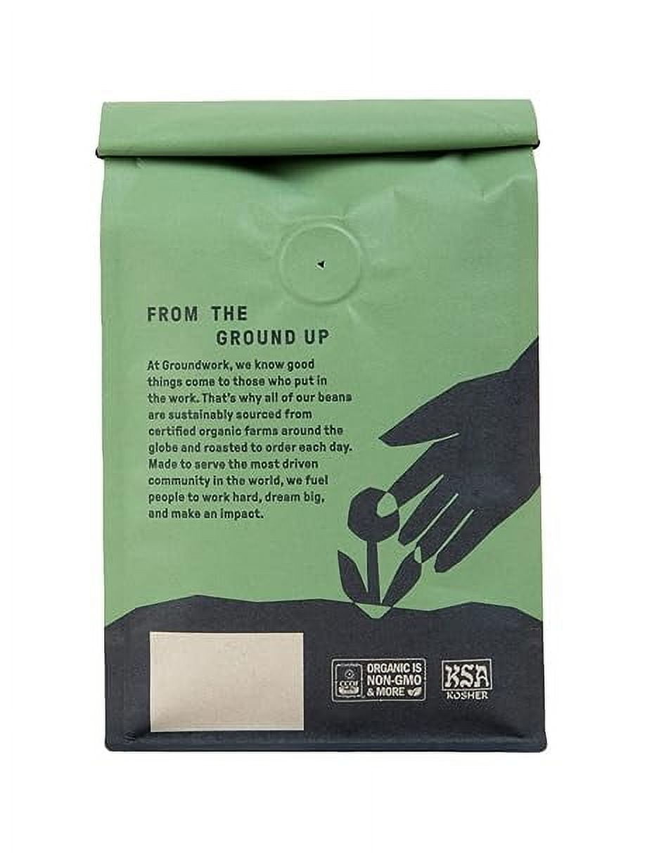 Groundwork Organic Single Origin Whole Bean Medium Roast Coffee, Ethiopia, 12 oz