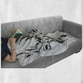 thumbnail image 5 of Antlers Soft Flannel Fleece Throw Blanket, Tribal Deer Head Shadow Art Emblem Wilderness Ornamental Monochrome Artwork, Cozy Plush for Indoor and Outdoor Use, 70" x 90", Pale Grey Black, by Ambesonne, 5 of 5