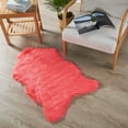 thumbnail image 4 of Home Soft Things Faux Fur Rug - Hot Coral - 24" x 36", 4 of 6