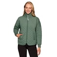 thumbnail image 5 of Avalanche Women's Mock Neck Quilted Zip Up Jacket with Pockets, 5 of 5