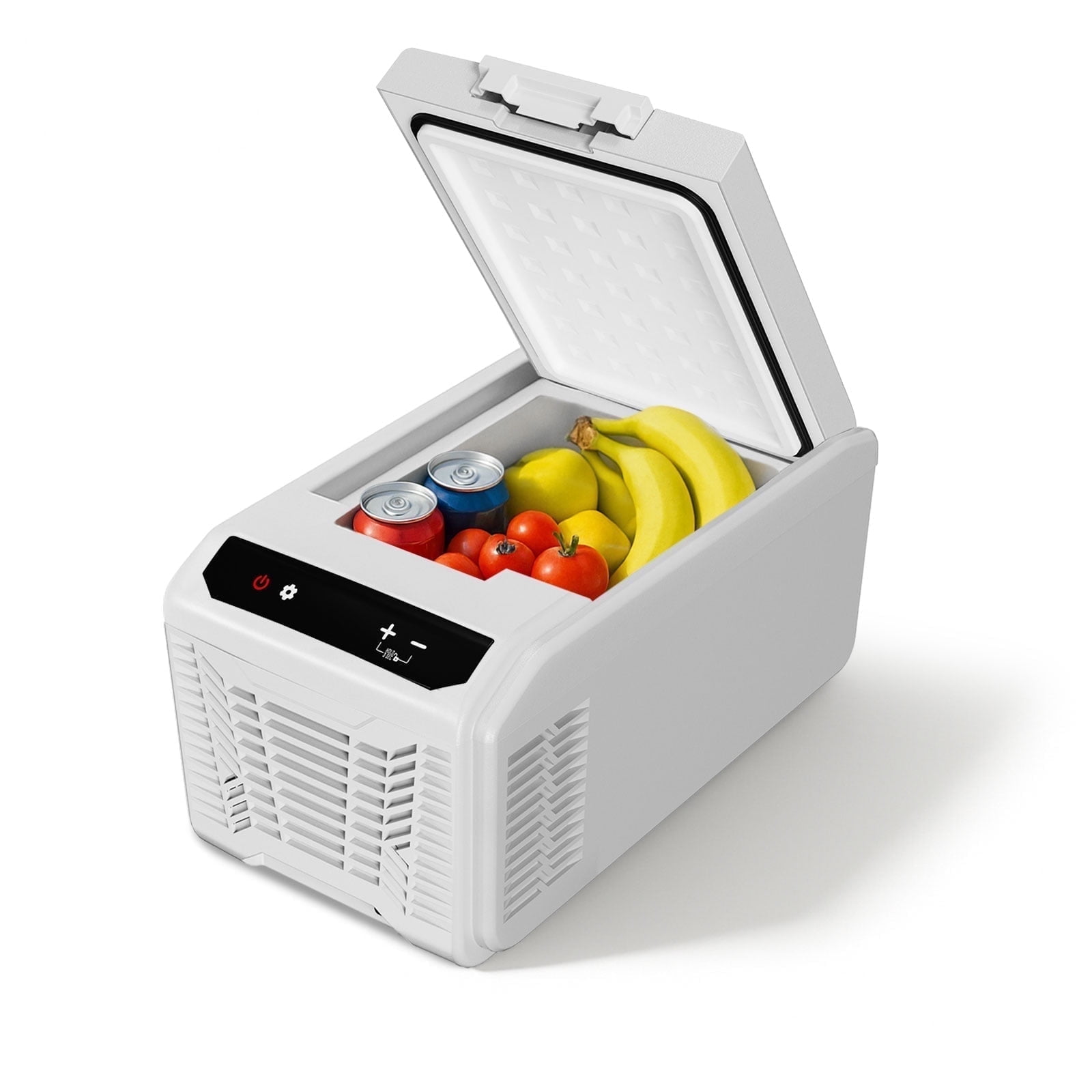 Simzlife Portable Car Fridge, 12/24V DC & 120～240V AC, 4.9 in W