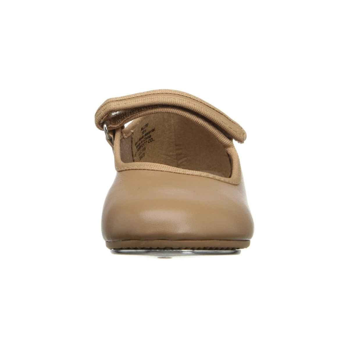 Dance Class Molly Jane Caramel Patent Tap Shoes with Hook-and-loop Strap for Toddler Girls Size 11.5