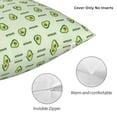 thumbnail image 3 of Pofeuu Green Avocado Print Double-sided plush pillowcase Square Throw Pillow Covers Pillows Cover for Living Room Bedroom Sofa Couch Cushion Cover（No pillow core）-26"x26", 3 of 7