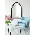 thumbnail image 7 of Kate and Laurel Hogan Modern Arched Wall Mirror, 24 x 36, Black, Glam Moroccan Mirror for Wall, 7 of 7