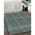 thumbnail image 3 of Ahgly Company Machine Washable Indoor Square Transitional Iridium Black Area Rugs, 6' Square, 3 of 7
