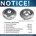 thumbnail image 4 of Detroit Axle - Front Rear Drilled Rotors Brake Pads for Chevrolet GMC Silverado Sierra Suburban 1500 Yukon Tahoe: 12" Front Rotor and 12.78" Rear Rotor, 4 of 9