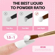 COSCELIA Acrylic Nail Kit Complete Set 3PC Acrylic Powder 6pcs Gel Polish Set 100pcs Acrylic Nail Tips Manicure Art Gift for Women