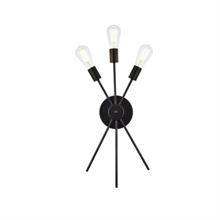 

Lucca 11 inch bath sconce in black