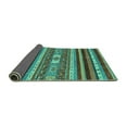 thumbnail image 2 of Ahgly Company Indoor Rectangle Abstract Turquoise Blue Modern Area Rugs, 6' x 9', 2 of 4