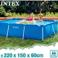 thumbnail image 2 of Alberca Piscina Hogar Rectangular Azul Fuerte Intex 28272, 2 of 7