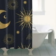 thumbnail image 5 of Gothic Shower Curtain - Dark Celestial Moon & Star Print, Mystical Cosmic Theme Bath Decor, Waterproof Polyester, 36"Wx72"L, Goth Aesthetic Gift, 5 of 5