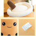 thumbnail image 5 of Lindo peluche Boba de peluche con forma de burbuja de té de la vida real, taza de leche, almohada de peluche, juguetes de peluche suaves Kawaii, regalos para niños y adultos de 24 cm, 5 of 5