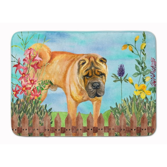 Shar Pei Spring Machine Washable Memory Foam Mat