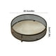 thumbnail image 5 of Estante para frutas, bandeja para dulces de mesa de centro, estante de 2 niveles para aperitivos en el salón, estructura plegable de metal con base de madera, ideal para zonas de mucho, 5 of 7