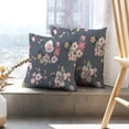 thumbnail image 6 of LALILO Throw Pillow Covers Colorful Floral Flower Green Cute Beauty Cushion Cover 18" x 18", 2 Pack, 6 of 6