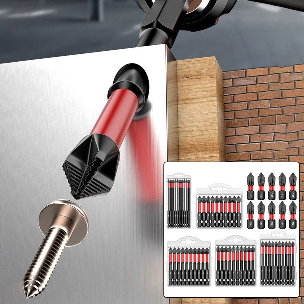 10Pcs Ph2 Magnetic Screwdriver Bit Set Anti-Slip Long Driver Drill Bits 1/4Inch Hex Shank Quick Change For Manual Screwdrivers 65Mm Fangkenuo