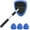 Blue, variant on Microfiber Car Windshield Cleaning Tool with Extendable Handle, Car Window Cleaner with 4 Washable Pads, Auto Glass Wiper for Interior Exterior Cleaning
