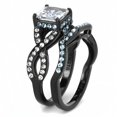 thumbnail image 2 of Black Womens Ring Anillo Para Mujer Stainless Steel Ring Clear Adelaide, 2 of 4