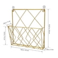 thumbnail image 2 of COMPUKAS Magazine Stand Metal Magazine Rack Wire Frame File Holder for Home 1Pack, 2 of 7