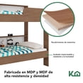 thumbnail image 4 of Litera Doble Individual Base Cama Con Estante KingsHouse cafe Individual, 4 of 7