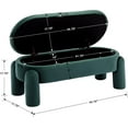 BIZFURN Modern Storage Bench, 44.7 Inch Upholstered Ottoman Bench