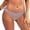 Grey, variant on Panties for Women,Custom Letter Logo Low Waist Striped Tanga Bikini No Show Seamless Thong Underwear for Women,Womens Underwear,Blue,M