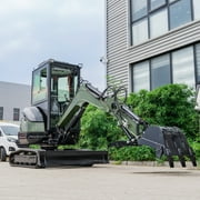 TYPHON TERROR XXV 2.7 Ton Mini Excavator with AC/Heater Cabin | 25.1 HP Kubota D1105 | Retractable Tracks