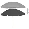 thumbnail image 3 of vidaXL Beach Umbrella Anthracite 240 cm, 3 of 5