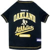 Pets First MLB Oakland Athletics Tee Shirt for Dogs & Cats. Officially Licensed - Small