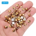 thumbnail image 4 of Uxcell SS30/288Pcs Glass Diamante Rhinestone, Man Made Gem Gold Tone 6.5mm, 4 of 6
