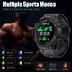 thumbnail image 3 of Reloj inteligente para hombres al aire libre impermeable militar táctico deportivo reloj rastreador de ejercicios con monitor de ritmo cardíaco podómetro rastreador de sueño compatible con Iphone Sams Namotu CZDZ-HY181-1, 3 of 7