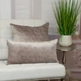 thumbnail image 2 of Parkland Collection Aleta Transitional Quilted Taupe Throw Pillow, 2 of 7