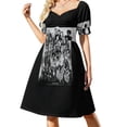thumbnail image 3 of Vestido de manga corta con estampado floral fucsia ropa Vestido, 3 of 7