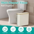 thumbnail image 2 of Godance 50L Extra Large Toilet Paper Storage with Lid and Handle, Hold up to 24 Regular Rolls or 18 Mega Rolls, Slim Toilet Paper Storage Basket for Bathroom Organizer Accessories Holder, 2 of 8