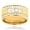 Yellow, variant on Unique 14K Natural Diamond Mens Ring Comfort Fit Band For Him (Rose Gold Size 8.5)