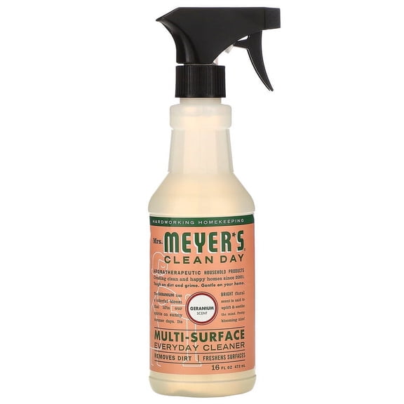 Mrs. Meyers Clean Day, Muti-Surface Everyday Cleaner, Geranium Scent, 16 fl oz (473 ml) Pack of 3